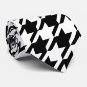 Hahnentrittmuster Large Classic Muster Krawatte (Gerollt)