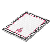 Hahnentrittmuster Lehrer Notepad Notizblock (Rotiert)