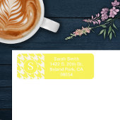 Hahnentrittmuster Lemon Gelb und Weiß