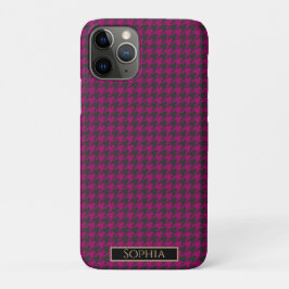 Hahnentrittmuster-Magenta- Case-Mate iPhone Hülle