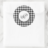 Hahnentrittmuster Monogram Stickers (Tasche)