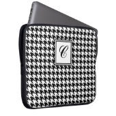 Hahnentrittmuster-Monogramm-Laptop-Hülse Laptopschutzhülle (Vorne Rechts)