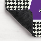 Hahnentrittmuster-Monogramm-Mauspad Mousepad (Ecke)