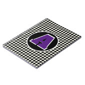 Hahnentrittmuster-Monogramm-Notebook Notizblock (Linke Seite)