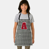 Hahnentrittmuster-Monogramm-Schürze Schürze (Insitu)