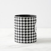 Hahnentrittmuster-Monogramm-Tasse Tasse (Zentrum)