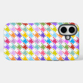 Hahnentrittmuster Multicolor+Weißmuster Case-Mate iPhone Hülle (Rückseite (Horizontal))