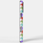 Hahnentrittmuster Multicolor+Weißmuster Case-Mate iPhone Hülle (Rückseite / Rechts)