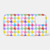 Hahnentrittmuster Multicolor+Weißmuster Case-Mate iPhone Hülle (Rückseite (Horizontal))