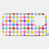 Hahnentrittmuster Multicolor+Weißmuster Case-Mate iPhone Hülle (Rückseite (Horizontal))