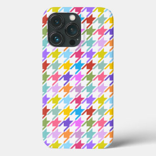 Hahnentrittmuster Multicolor+Weißmuster Case-Mate iPhone Hülle