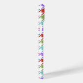 Hahnentrittmuster Multicolor+Weißmuster Case-Mate iPhone Hülle (Rückseite / Rechts)