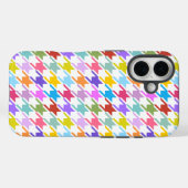 Hahnentrittmuster Multicolor+Weißmuster Case-Mate iPhone Hülle (Rückseite (Horizontal))