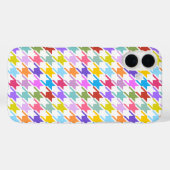Hahnentrittmuster Multicolor+Weißmuster Case-Mate iPhone Hülle (Rückseite (Horizontal))