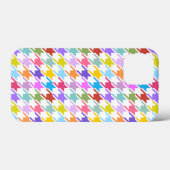 Hahnentrittmuster Multicolor+Weißmuster Case-Mate iPhone Hülle (Rückseite (Horizontal))