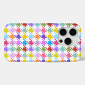 Hahnentrittmuster Multicolor+Weißmuster Case-Mate iPhone Hülle (Rückseite (Horizontal))