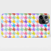 Hahnentrittmuster Multicolor+Weißmuster iPhone Hülle (Rückseite (Horizontal))