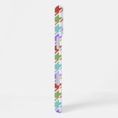 Hahnentrittmuster Multicolor+Weißmuster iPhone Hülle (Rechte Seite)