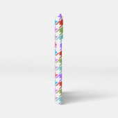 Hahnentrittmuster Multicolor+Weißmuster iPhone Hülle (Rechte Seite)