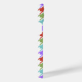 Hahnentrittmuster Multicolor+Weißmuster iPhone Hülle (Rechte Seite)