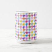 Hahnentrittmuster Multicolor+Weißmuster Kaffeetasse (Mittel)