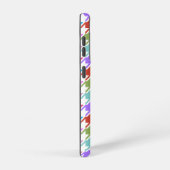 Hahnentrittmuster Multicolor+Weißmuster Samsung Galaxy Hülle (Rechte Seite)