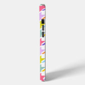 Hahnentrittmuster Multicolor+White Big Pattern Case-Mate iPhone Hülle (Rückseite / Links)