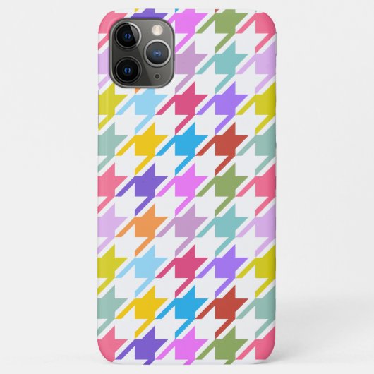 Hahnentrittmuster Multicolor+White Big Pattern Case-Mate iPhone Hülle (Rückseite)