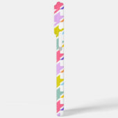 Hahnentrittmuster Multicolor+White Big Pattern Case-Mate iPhone Hülle (Rückseite / Links)