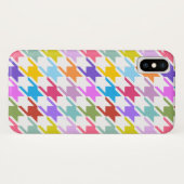 Hahnentrittmuster Multicolor+White Big Pattern Case-Mate iPhone Hülle (Rückseite (Horizontal))
