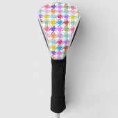 Hahnentrittmuster Multicolor+White Big Pattern Golf Headcover (Vorderseite)