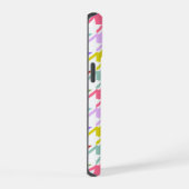 Hahnentrittmuster Multicolor+White Big Pattern iPhone 15 Hülle (Rechte Seite)