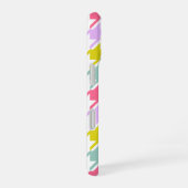 Hahnentrittmuster Multicolor+White Big Pattern iPhone 16 Hülle (Rechte Seite)