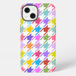 Hahnentrittmuster Multicolor+White Big Pattern iPhone 13 Hülle
