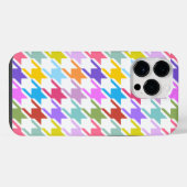 Hahnentrittmuster Multicolor+White Big Pattern iPhone Hülle (Rückseite (Horizontal))