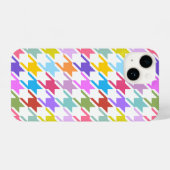 Hahnentrittmuster Multicolor+White Big Pattern iPhone Hülle (Rückseite (Horizontal))