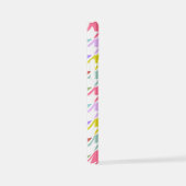 Hahnentrittmuster Multicolor+White Big Pattern iPhone Hülle (Rechte Seite)