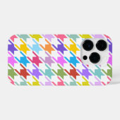 Hahnentrittmuster Multicolor+White Big Pattern iPhone Hülle (Rückseite (Horizontal))