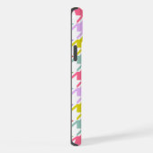 Hahnentrittmuster Multicolor+White Big Pattern iPhone Hülle (Rechte Seite)