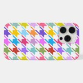 Hahnentrittmuster Multicolor+White Big Pattern iPhone Hülle (Rückseite (Horizontal))