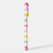 Hahnentrittmuster Multicolor+White Big Pattern iPhone Hülle (Rechte Seite)