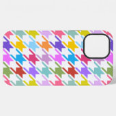 Hahnentrittmuster Multicolor+White Big Pattern iPhone Hülle (Rückseite (Horizontal))
