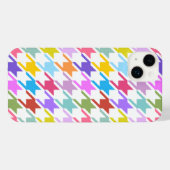 Hahnentrittmuster Multicolor+White Big Pattern iPhone Hülle (Rückseite (Horizontal))