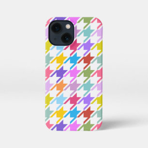 Hahnentrittmuster Multicolor+White Big Pattern iPhone 13 Mini Hülle
