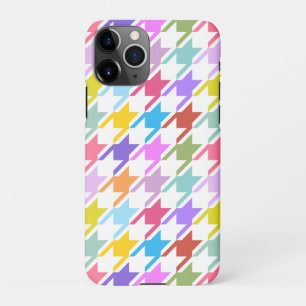 Hahnentrittmuster Multicolor+White Big Pattern iPhone 11Pro Hülle