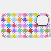 Hahnentrittmuster Multicolor+White Big Pattern iPhone Hülle (Rückseite (Horizontal))