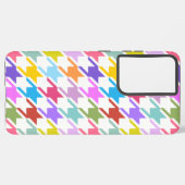 Hahnentrittmuster Multicolor+White Big Pattern Samsung Galaxy Hülle (Rückseite (Horizontal))