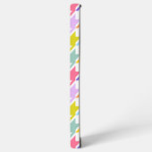 Hahnentrittmuster Multicolor+White Big Pattern Samsung Galaxy Hülle (Linke Seite)