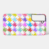 Hahnentrittmuster Multicolor+White Big Pattern Samsung Galaxy Hülle (Rückseite (Horizontal))