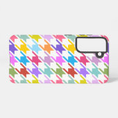 Hahnentrittmuster Multicolor+White Big Pattern Samsung Galaxy Hülle (Rückseite (Horizontal))